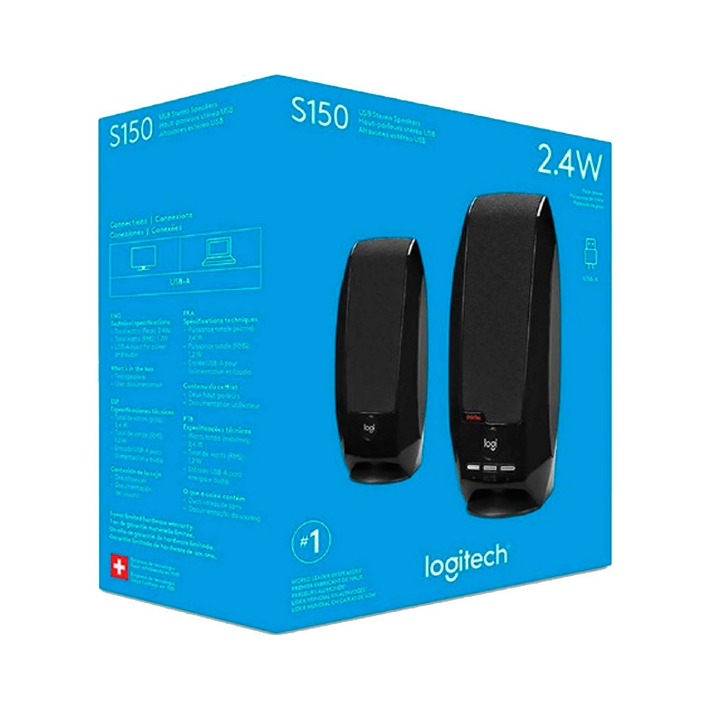 Parlante Logitech S150 De 2 0 USB 980 001004 Negro J Y S Suministros Parlante Logitech S150 De 2 0 USB 980 001004 Negro J Y S Suministros