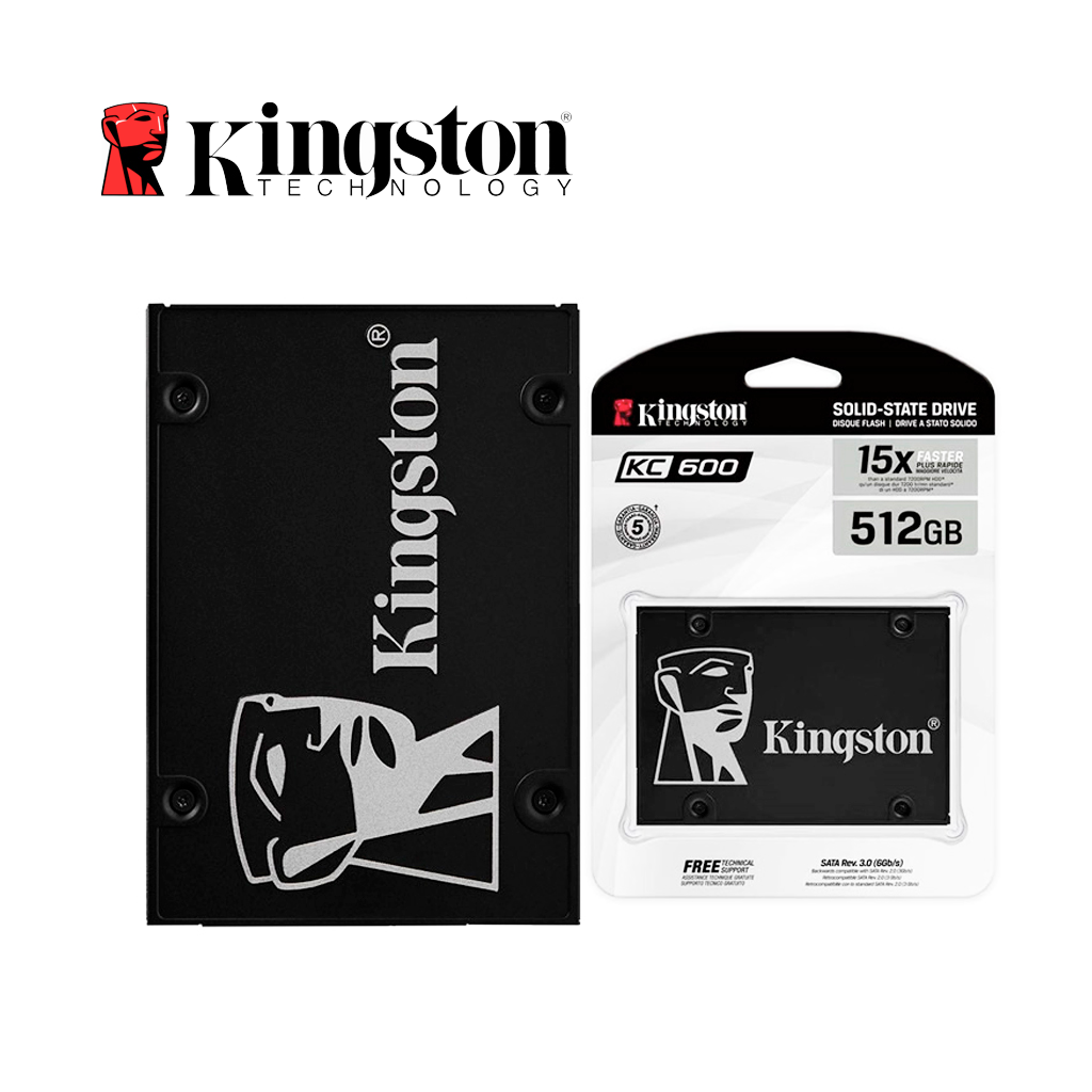 UNIDAD EN ESTADO SOLIDO KINGSTON KC600, 512GB, SATA 6.0 GBPS, 2.5", 7MM - Imagen 1