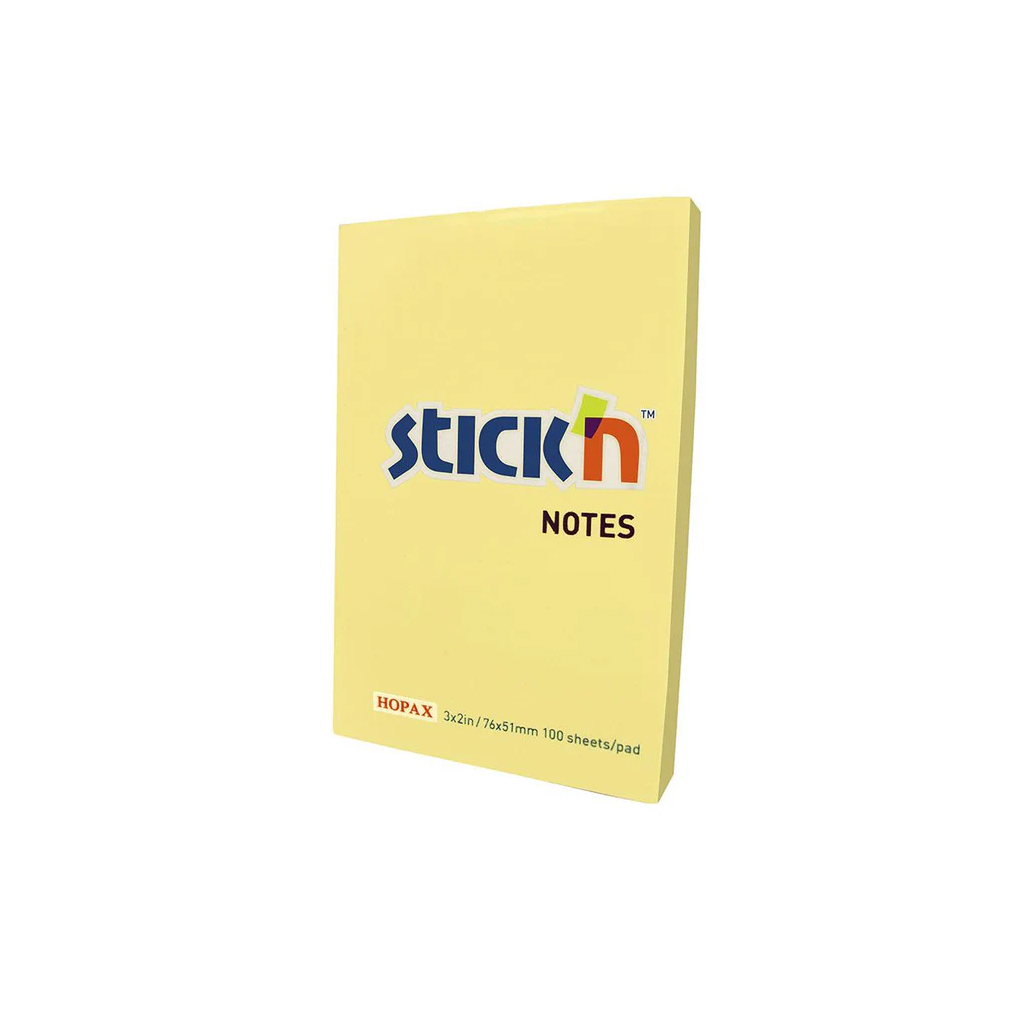notas-adhes-3x2-76-x-51-x-100-amarillo-stick-n-000960 NOTAS ADHES 3 x 2" 76 x 51 mm x 100 AMARILLO STICKIN - Imagen 1